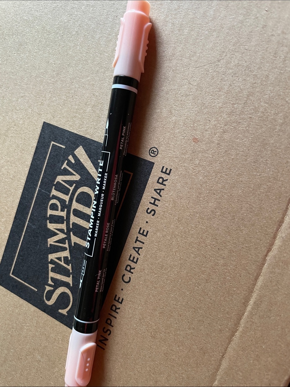 StampinUp Dual Tip Petal Pink Brush Marker